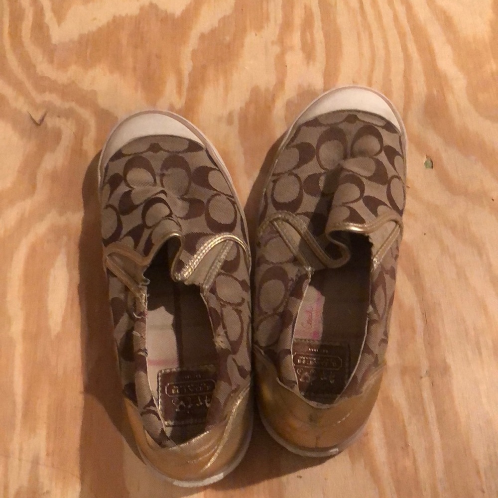 Gold Coach shoes